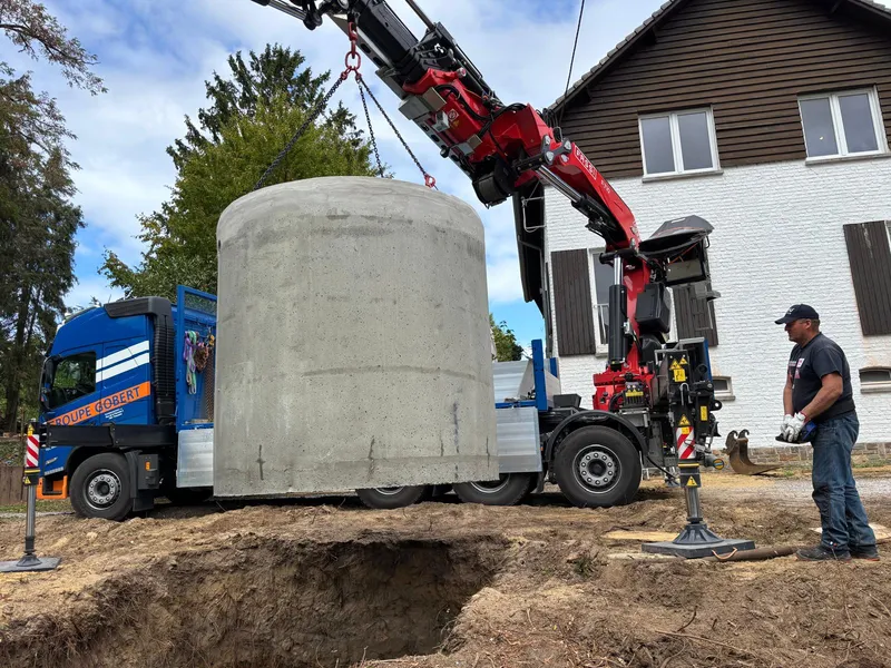 Terrassement, fondations et plancher — photo de chantier