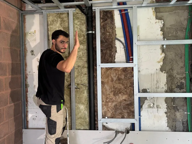 Rénovation intérieure et mise aux normes — photo de chantier