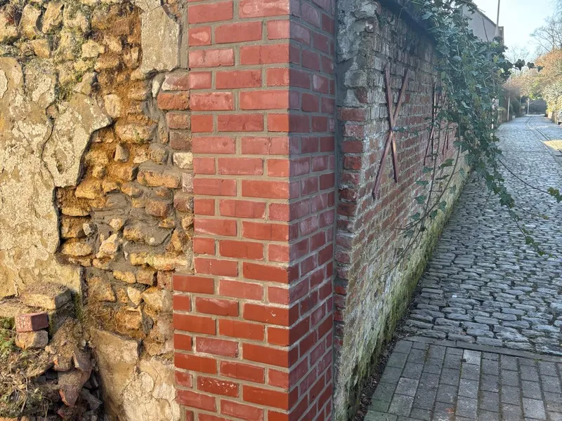 Rénovation d'une ferme en brique — photo de chantier
